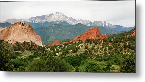 Colorado Metal Print featuring the photograph Garden of the Gods Back Range by Marilyn Hunt