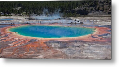 Yellowstone National Park Metal Print featuring the photograph Grand Prismatic Spring by Ralf Kaiser