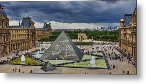 Louvre Metal Print featuring the photograph In the Mood for Louvre by Jason Wolters