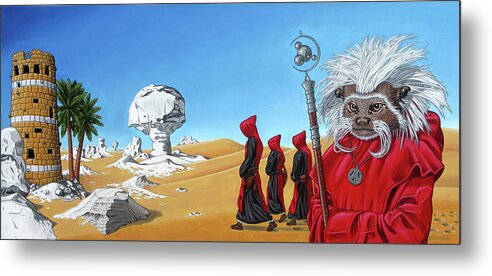  Metal Print featuring the painting Journey to the White Desert by Paxton Mobley