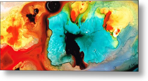 Abstract Art Metal Print featuring the painting Love And Approval by Sharon Cummings