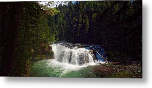 Lower Metal Print featuring the photograph Lower Lewis Falls by Thomas Hall