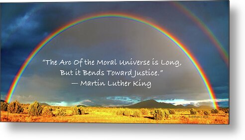 Martin Luther King Metal Print featuring the photograph Martin Luther King - Justice by Victoria Oldham