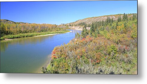 River Metal Print featuring the photograph Red Deer River - Alberta by Jim Sauchyn