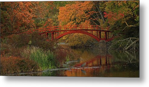 South Natick Metal Print featuring the photograph South Natick Sargent Footbridge by Juergen Roth