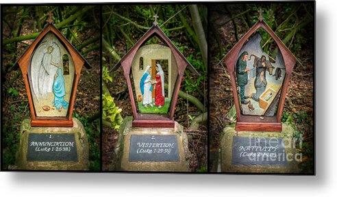 Catholic Metal Print featuring the photograph Stations of the Cross 1 by Adrian Evans