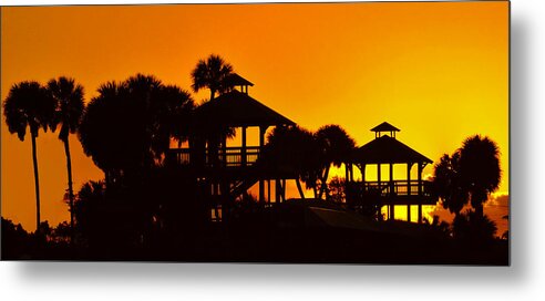 Sunrise Metal Print featuring the photograph Sunrise At Barefoot Park by Don Durfee