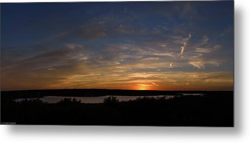 Sunset Metal Print featuring the photograph Sunset on Lake Georgetown by G Lamar Yancy