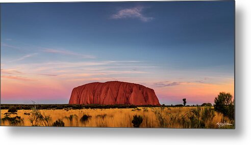 Uluru Metal Print featuring the photograph V I B R A N T by Andrew Dickman