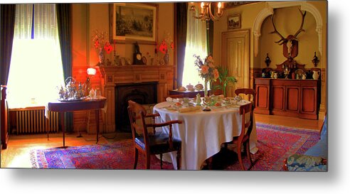 Whitehern Metal Print featuring the photograph Whitehern Dining Room by Larry Simanzik