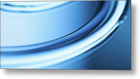 Curve Metal Print featuring the photograph Abstract Colored Forms And Light #14 by Ralf Hiemisch