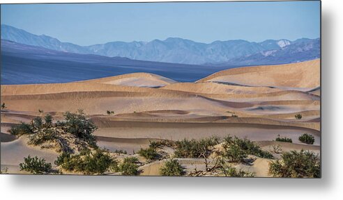 Sky Metal Print featuring the photograph Death Valley National Park Sand Dunes At Sunset #2 by Alex Grichenko