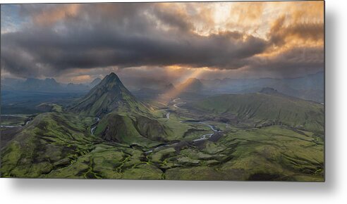 Highland Metal Print featuring the photograph Highland Landscape #5 by James Bian