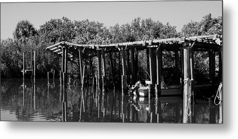 Old Metal Print featuring the photograph Englewood Boathouse by Robert Wilder Jr