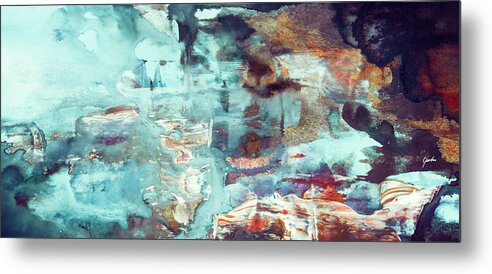 Abstract Metal Print featuring the painting Perfect Morning - Large Contemporary Abstract Painting by Modern Abstract
