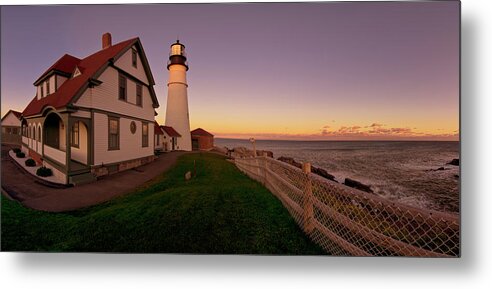 Tranquility Metal Print featuring the photograph Portland Head Light by Www.cfwphotography.com