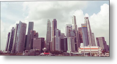 Singapore Metal Print featuring the photograph Singapore Cityscape the Second by Joseph Westrupp