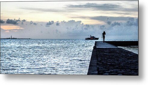 Dry Tortugas Metal Print featuring the photograph Solitary Stroll by Steven Keys