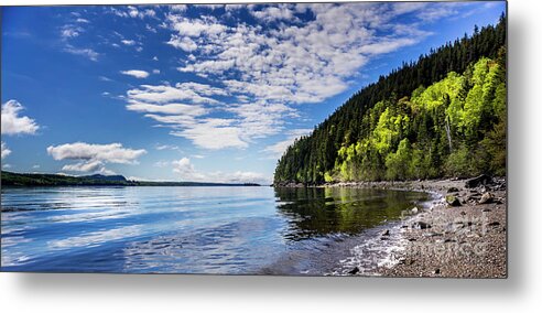 Maine Metal Print featuring the photograph St Croix River pano by Alana Ranney