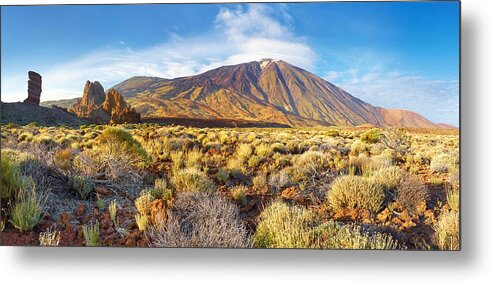 Landscape Metal Print featuring the photograph Tenerife - Panoramic View Of Mount by Jan Wlodarczyk