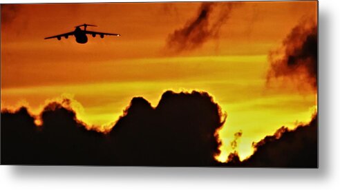 Air Force Metal Print featuring the photograph Wheels Down In Four by John Glass