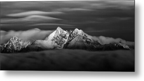 Slovakia Metal Print featuring the photograph Windy Tatras by Peter Majkut