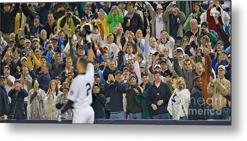 People Metal Print featuring the photograph Lou Gehrig and Derek Jeter by Icon Sports Wire