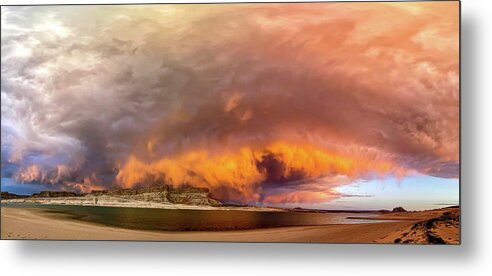 Lake Powell Metal Print featuring the photograph June 2021 Storm over Lake Powell by Alain Zarinelli