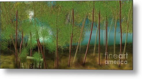 Amy Metal Print featuring the digital art Last Man Standing by Julie Grimshaw