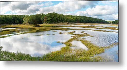 Off The Grid Metal Print featuring the photograph Panoramic Reflections by Marianne Campolongo