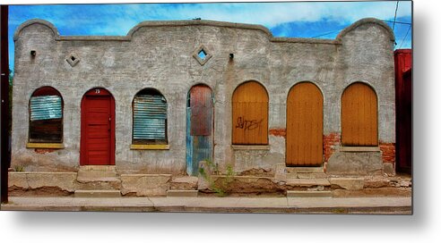 Doors Metal Print featuring the photograph Seven is the Luckiest Number by Carmen Kern