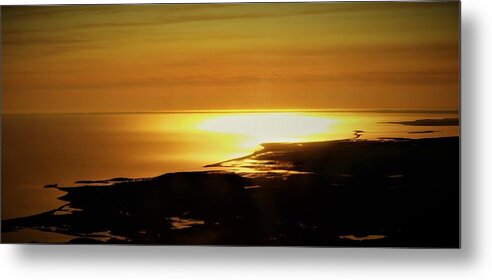 - Southern Massachusetts Coast Line - Sunrise Metal Print featuring the photograph - Southern Massachusetts Coast Line - Sunrise by THERESA Nye