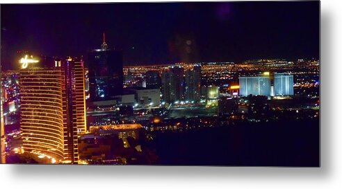 Las Metal Print featuring the photograph Vegas Skyline by Bnte Creations