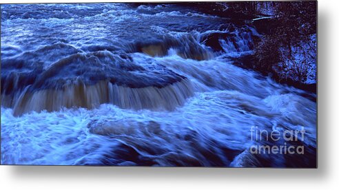 Upper Niagara River Metal Print featuring the photograph Water Rush after the Sunset by fototaker Tony
