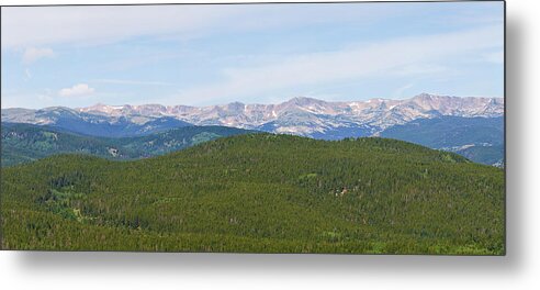 Rocky Mountains Metal Print featuring the photograph Colorado Continental Divide 5 Part Panorama 1 by James BO Insogna