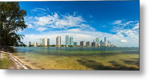 Architecture Metal Print featuring the photograph Miami Skyline #19 by Raul Rodriguez