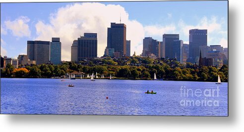  Metal Print featuring the photograph Beacon Hill from the Charles by Lennie Malvone