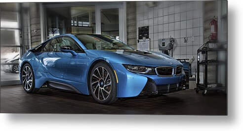 Bmw Metal Print featuring the photograph BMW  i 8 by Bill Linhares