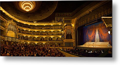 Photography Metal Print featuring the photograph Crowd At Mariinsky Theatre, St by Panoramic Images