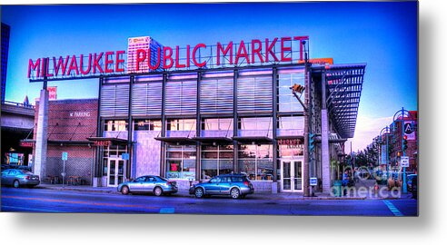 Andrew Slater Photography Metal Print featuring the photograph Evening Milwaukee Public Market by Andrew Slater