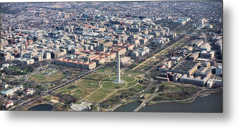 Aerial Shot Of Dc Metal Print featuring the photograph DC from Above by JC Findley