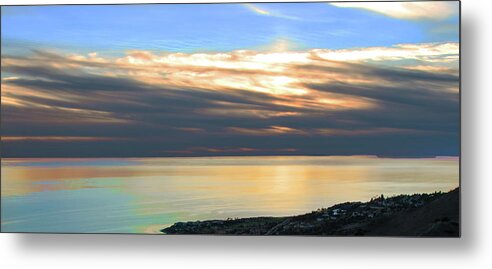 Sunset Metal Print featuring the photograph Ominous Sunset by Ed Clark