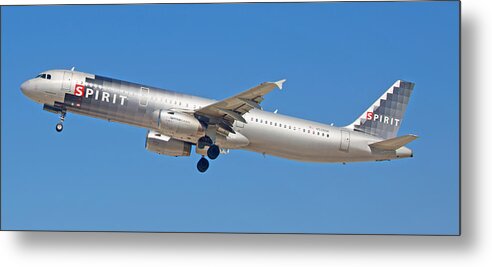 Spirit Metal Print featuring the photograph Spirit Airline #5 by Dart Humeston
