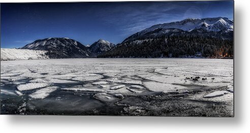 Oregon Metal Print featuring the photograph Frozen Wallowa Lake by Cat Connor