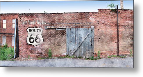Route 66 Metal Print featuring the digital art Get Your Kicks by Sandy MacGowan