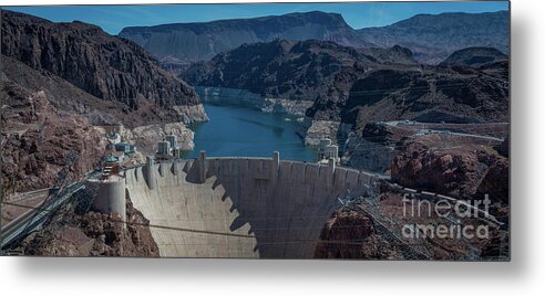 Nevada Metal Print featuring the photograph Hoover Dam Panorama by Michael Ver Sprill
