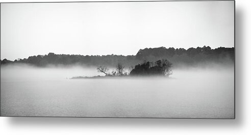 Fog Metal Print featuring the photograph Island In The Fog by Todd Aaron
