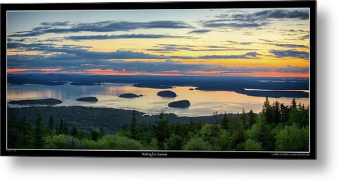 Acadia Metal Print featuring the photograph Waiting for Sunrise, Acadia National Park by Brian Caldwell