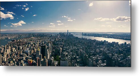 Lower Manhattan Metal Print featuring the photograph Midtown And Lower Manhattan by Guillermo Murcia