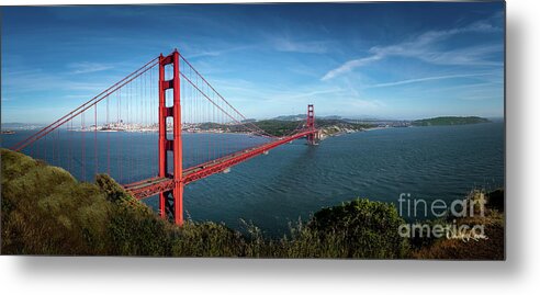 David Levin Photography Metal Print featuring the photograph San Francisco's Iconic Golden Gate Bridge by David Levin